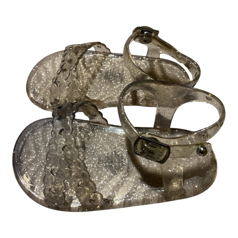 Old Navy Scallop-Strap Jelly Sandals for Baby Size 6-12 Months